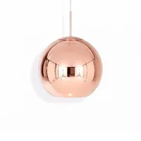 copper round-suspension led ø45cm