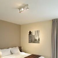 slv asto spot pour plafond à 3 lampes avec anneau décoratif