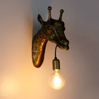 lindby nirvathia applique murale girafe métal