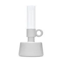 fatboy - lampe à huile d'extérieur flamtastique blanc 83.78 x 115 cm plastique, verre thermo-résistant
