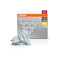 Osram Superstar Spot LED GU10 PAR16 4.5W 350lm 36D - 927 Blanc Très Chaud, Meilleur rendu des couleurs - Dimmable - Équivalent 50W